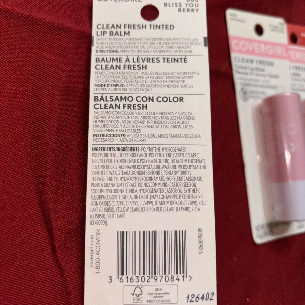 Covergirl Clean Fresh Tinted Lip Balm (‎ You Choose Your Choice). - Picture 4 of 5